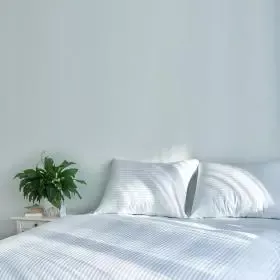 Nevresim Takımı, Tek Kişilik Çizgili Saten - %100 Pamuk