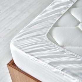 Lastikli Çarşaf, Çizgili Saten %100 Pamuk 84 Tel Fitted - Tüm Ebatlar