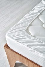 Lastikli Çarşaf, Çizgili Saten %100 Pamuk 84 Tel Fitted - Tüm Ebatlar