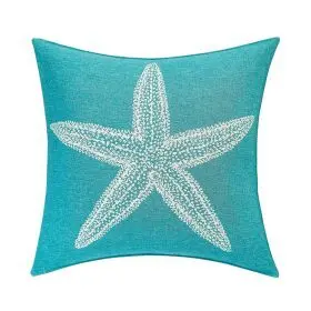 Süs Yastığı, Star Turkuaz - 45x45cm