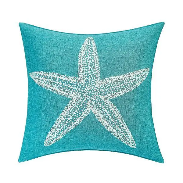 Süs Yastığı, Star Turkuaz - 45x45cm