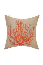 Süs Yastığı, Mercan Kahverengi - 45x45cm