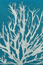 Süs Yastığı, Mercan Koyu Mavi - 45x45cm - Görsel 2