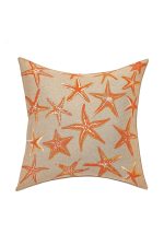 Süs Yastığı, Deniz Yıldızı Kahverengi - 45x45cm