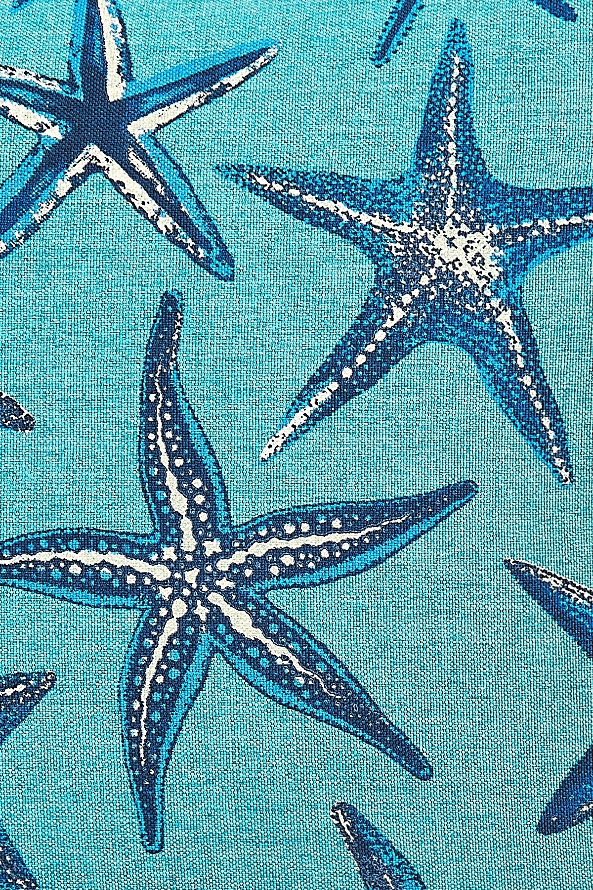 Süs Yastığı, Deniz Yıldızı Turkuaz - 45x45cm - Görsel 2