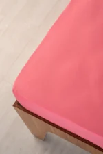 Lastikli Çarşaf, PEMBE - %100 Pamuk 63 Tel Fitted - Tüm Ebatlar - Görsel 3