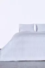 Nevresim Takımı, Çizgili Saten - PolyPoplin