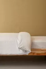 Nevresim Takımı, Çizgili Saten - Beyaz İnci - Görsel 4