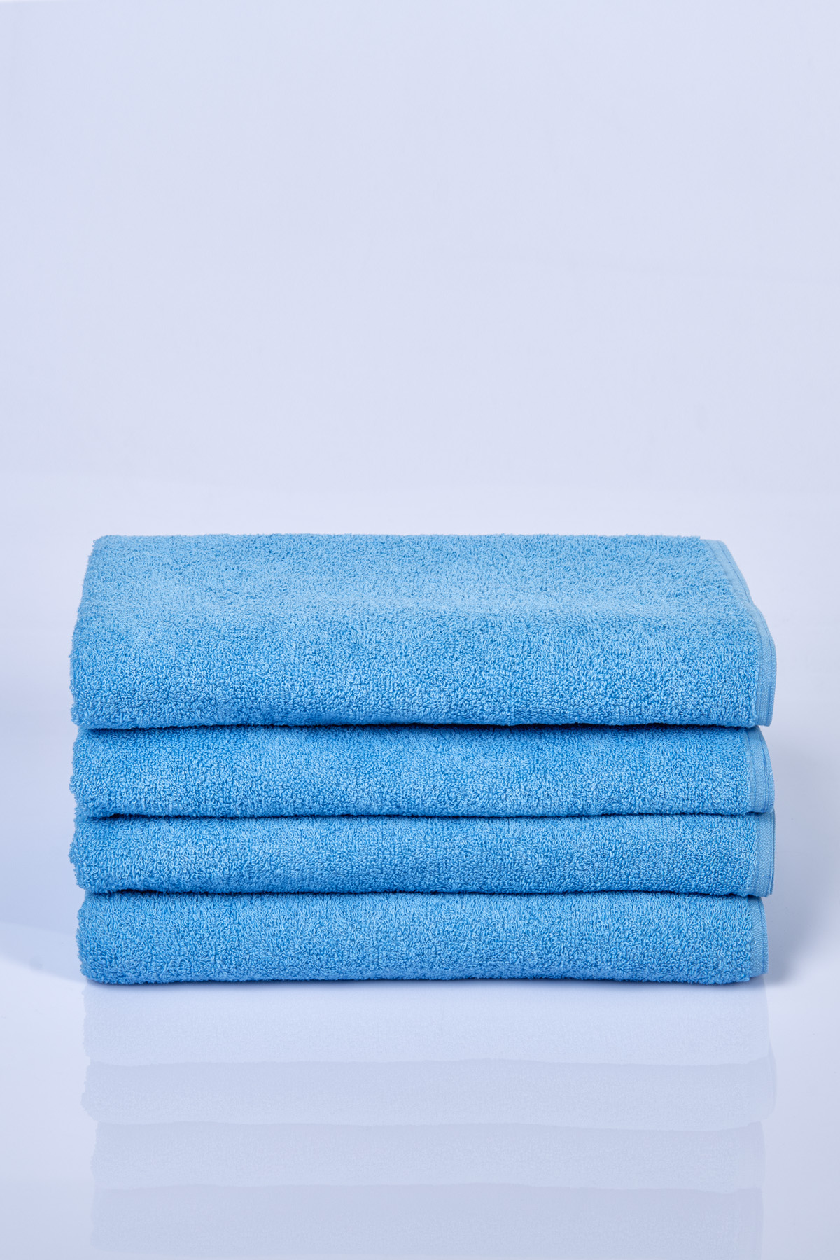 Banyo Havlusu, Otel Tipi - Mavi - (90x150cm) - Görsel 1