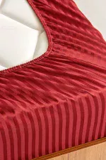 Lastikli Çarşaf, Çizgili İnci - Tüm Ebatlar - Tüm Renkler - Görsel 8