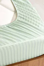 Lastikli Çarşaf, Çizgili İnci - Tüm Ebatlar - Tüm Renkler - Görsel 7