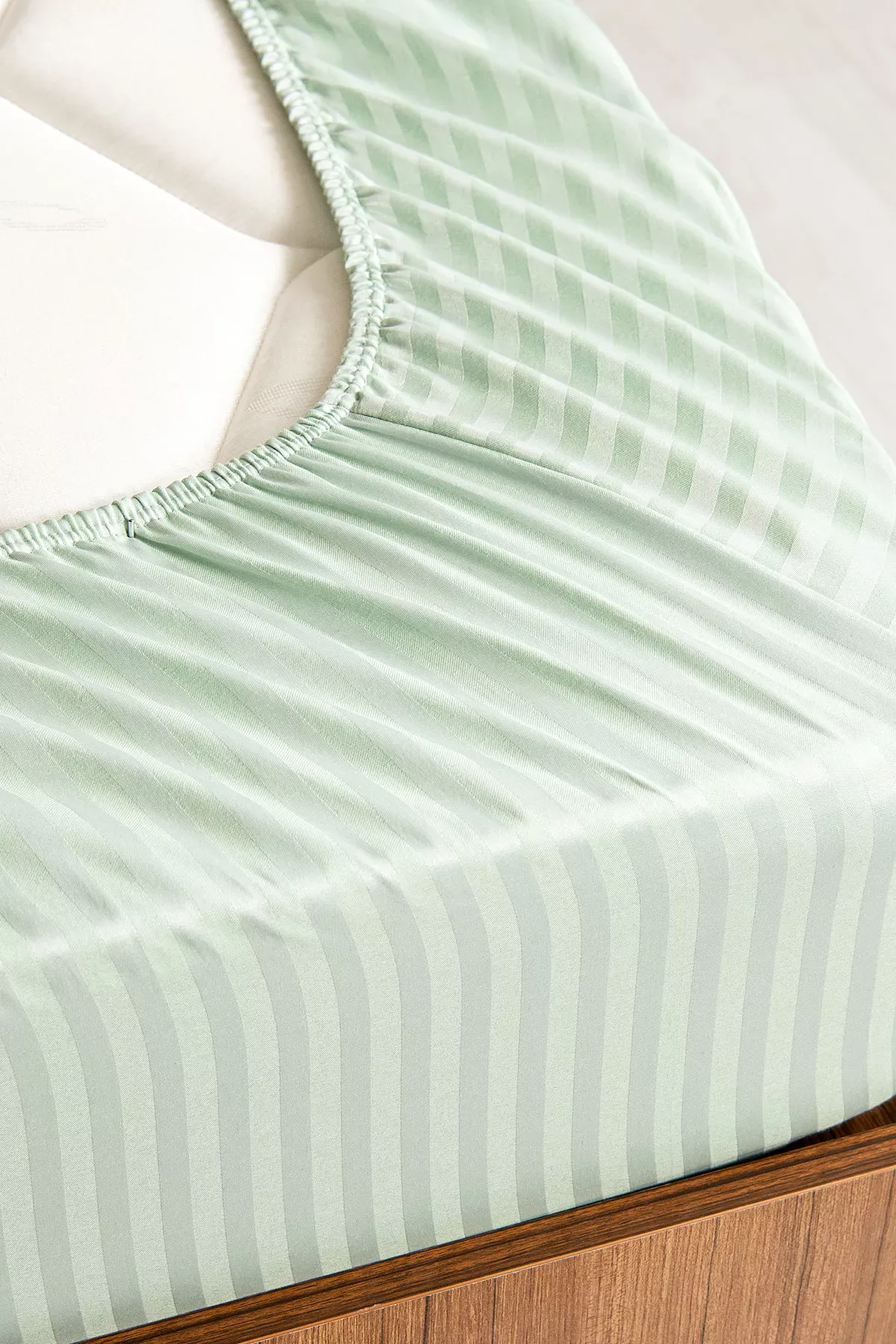 Lastikli Çarşaf, Çizgili İnci - Tüm Ebatlar - Tüm Renkler - Görsel 7