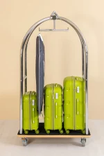 Valiz Taşıma Arabası - Gümüş Rengi - Görsel 4