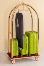 Valiz Taşıma Arabası - Pirinç Rengi