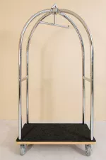 Valiz Taşıma Arabası - Gümüş Rengi - Görsel 6