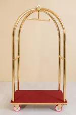 Valiz Taşıma Arabası - Pirinç Rengi - Görsel 4