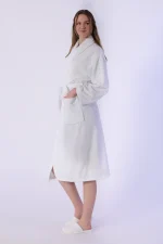 Bornoz, Kadife - %100 Pamuk - Görsel 4