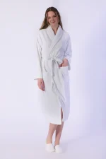 Bornoz, Kadife - %100 Pamuk - Görsel 8