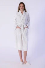 Bornoz, Kadife - %100 Pamuk