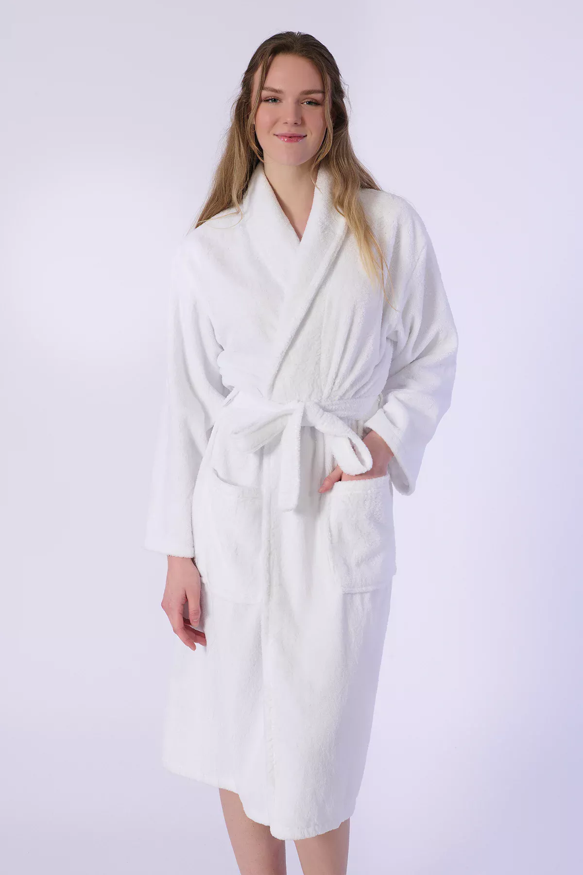 Bornoz, Bukle - %100 Pamuk - Görsel 7