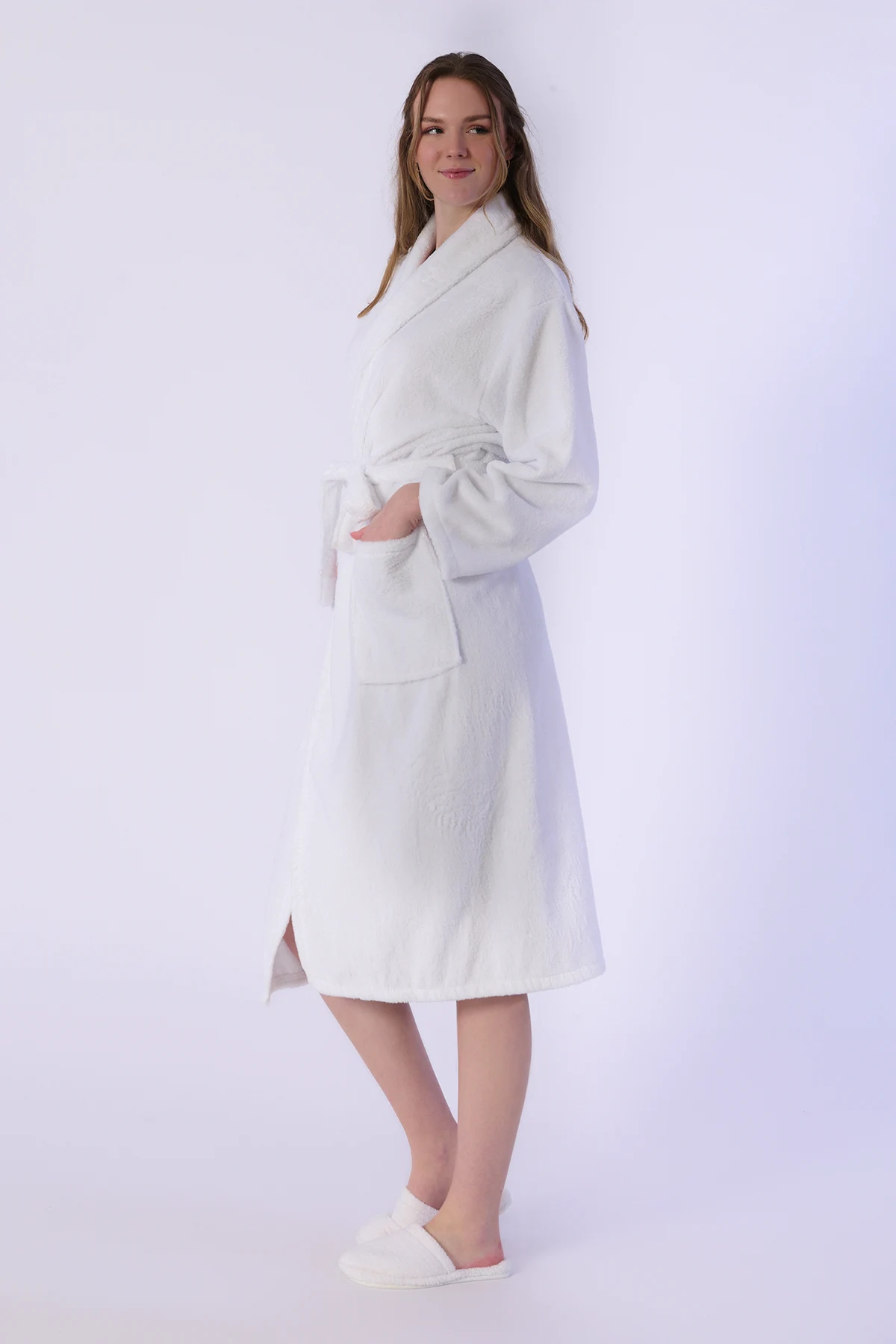 Bornoz, Kadife - %100 Pamuk - Görsel 4