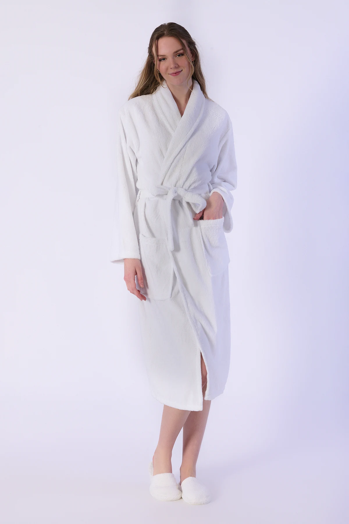 Bornoz, Kadife - %100 Pamuk - Görsel 8