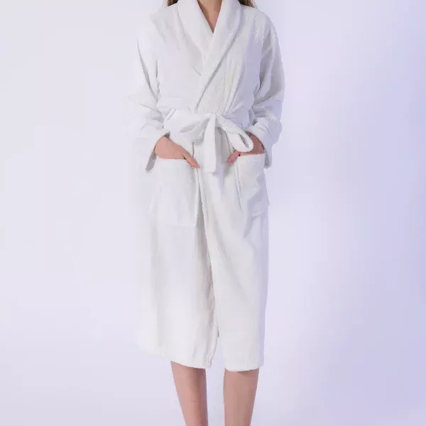 Bornoz, Kadife - %100 Pamuk