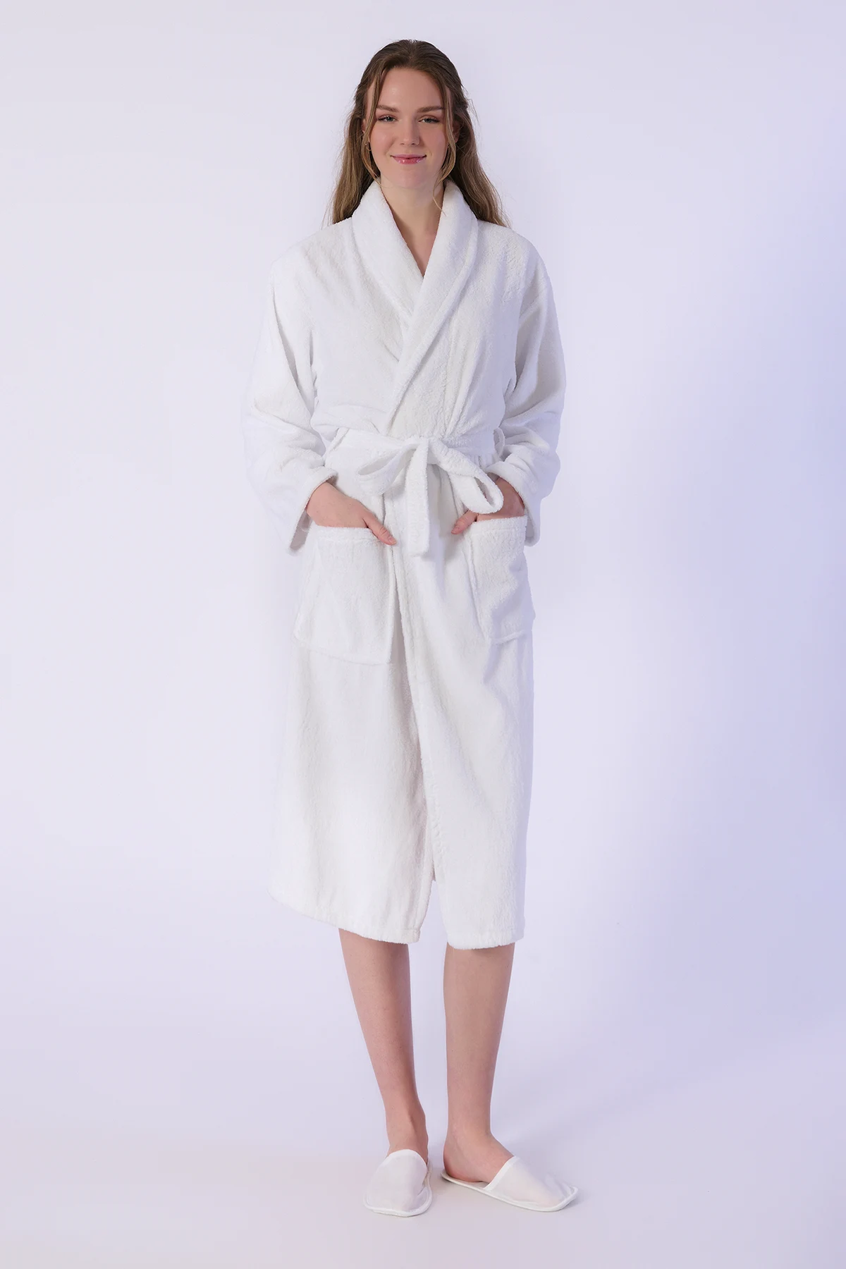 Bornoz, Kadife - %100 Pamuk - Görsel 1