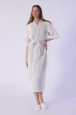 Bornoz, Gofret Desen - %100 Pamuk