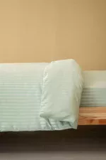 Nevresim Takımı, Çizgili Saten - Zümrüt İnci - Görsel 5