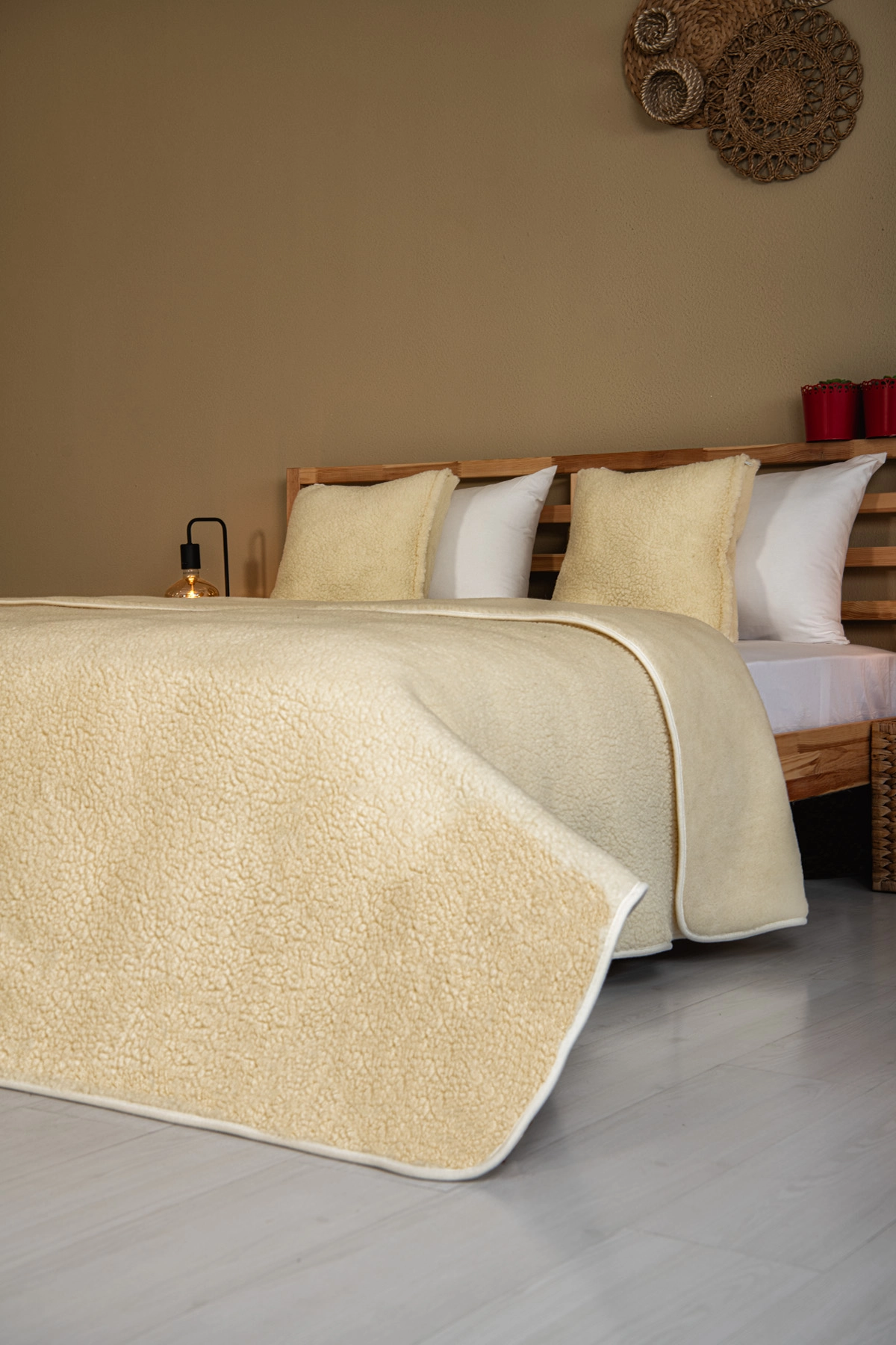 Yün Dekoratif Yatak Takımı - %100 Yün - Tüm Ebatlar - Ücretsiz Kargo - Görsel 2