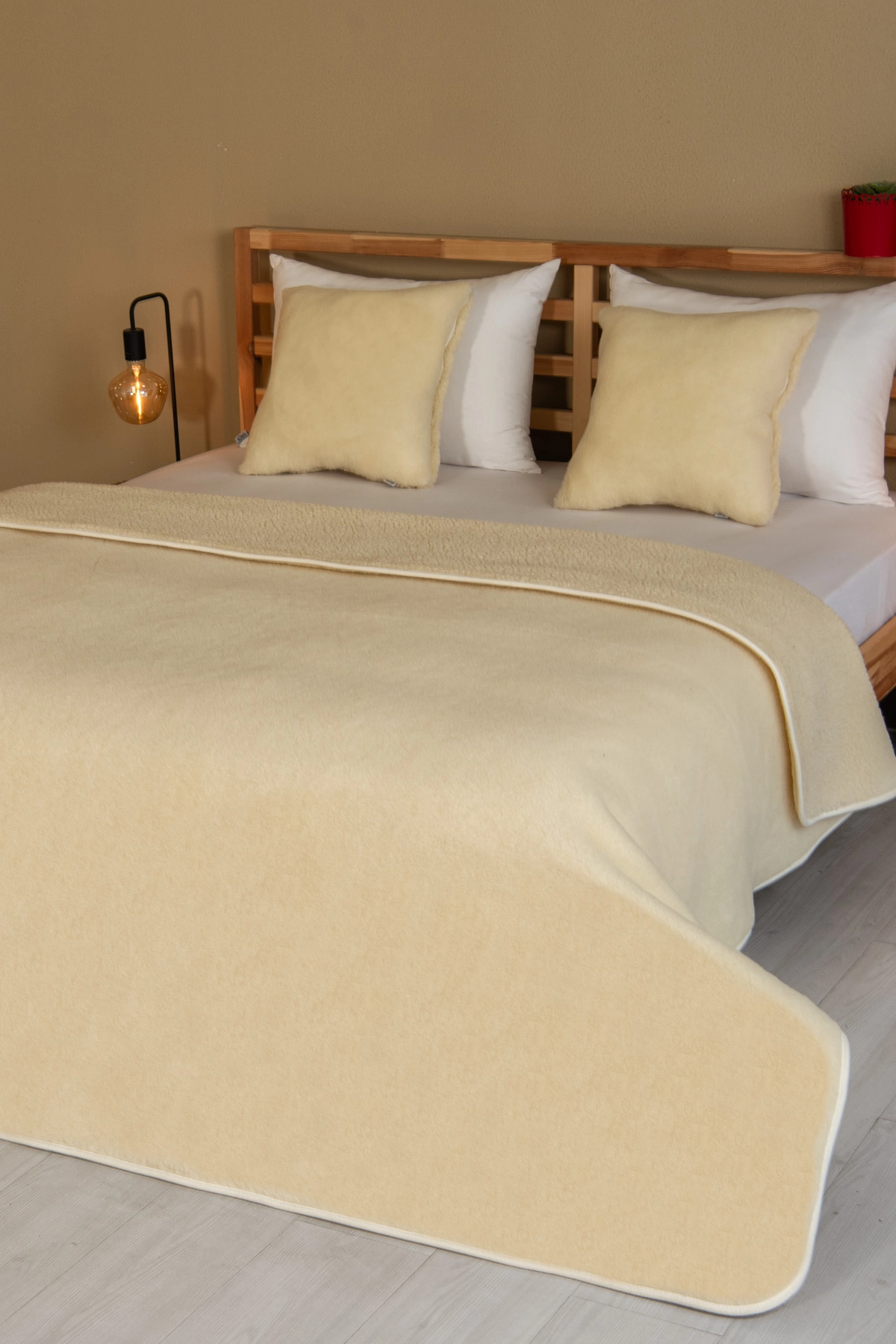 Yün Dekoratif Yatak Takımı - %100 Yün - Tüm Ebatlar - Ücretsiz Kargo - Görsel 3