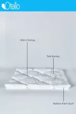 Yorgan, Microfiber - Tüm Ebatlar Dolgun Kare - Görsel 5