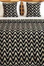 Yün Dekoratif Yatak Takımı - Mengen Desen - %100 Yün - Tüm Ebatlar - Ücretsiz Kargo - Görsel 7