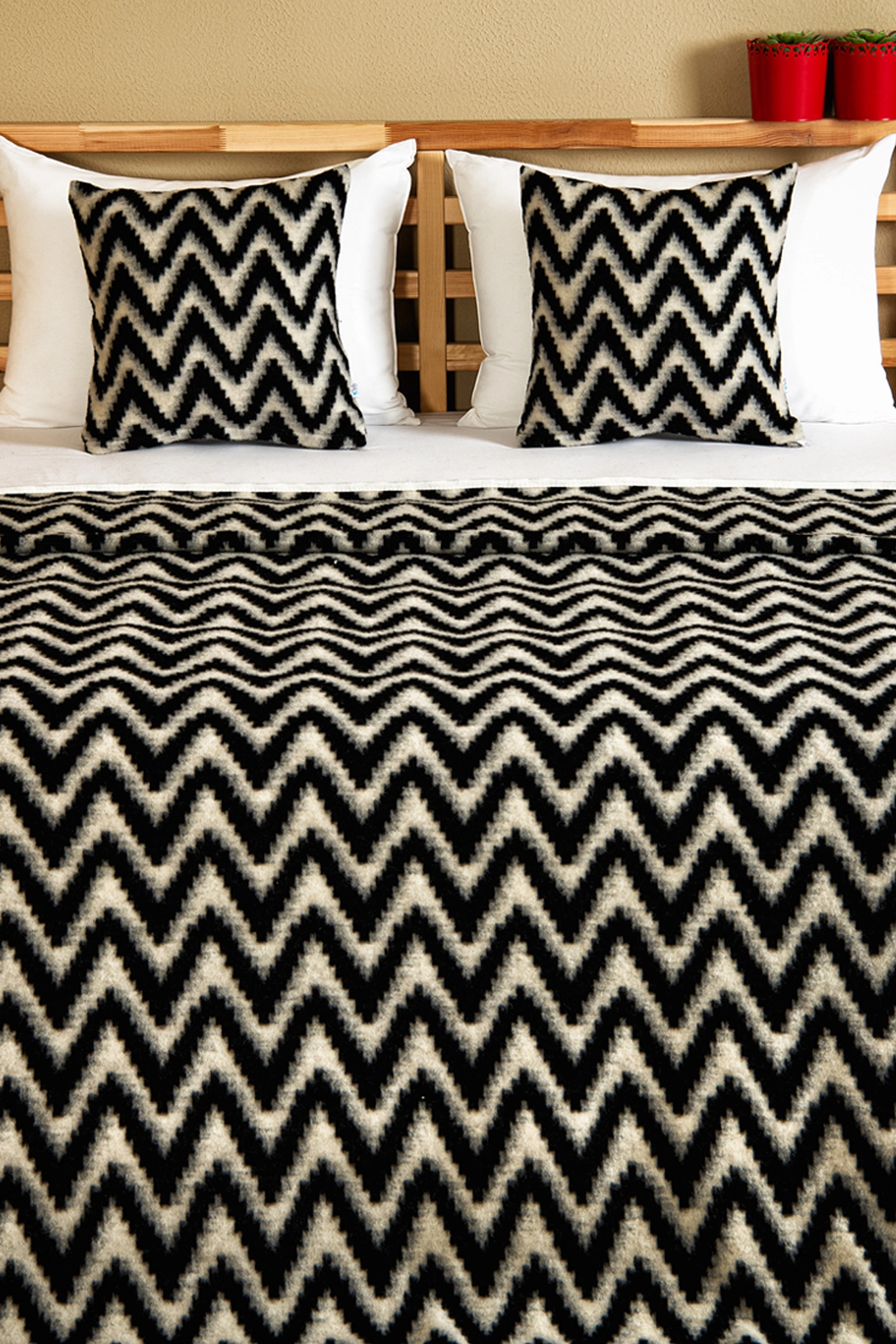 Yün Dekoratif Yatak Takımı - Mengen Desen - %100 Yün - Tüm Ebatlar - Ücretsiz Kargo - Görsel 6