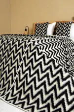 Yün Dekoratif Yatak Takımı - Mengen Desen - %100 Yün - Tüm Ebatlar - Ücretsiz Kargo - Görsel 8