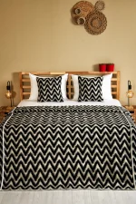 Yün Dekoratif Yatak Takımı - Mengen Desen - %100 Yün - Tüm Ebatlar - Ücretsiz Kargo