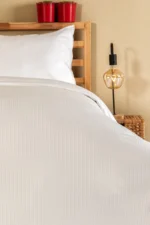 Nevresim Takımı, Çizgili Saten - 120 Tel - Tüm Ölçüler - Görsel 5