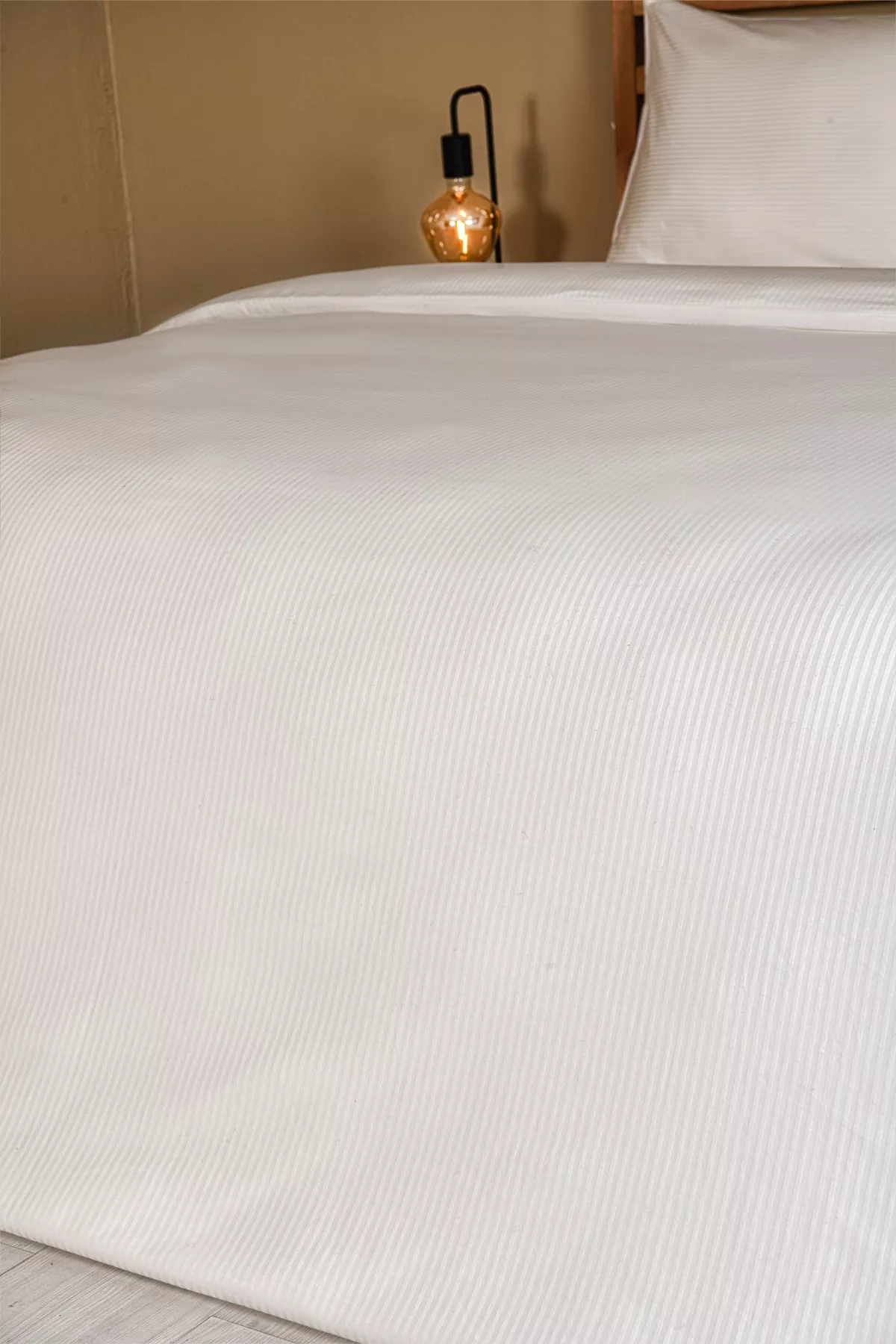 Nevresim Takımı, Çizgili Saten - 120 Tel - Tüm Ölçüler - Görsel 4