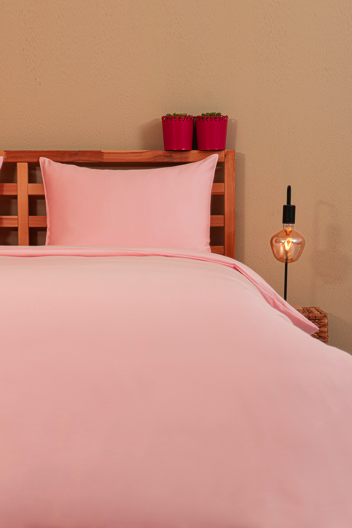 Nevresim Takımı, Sakura Saten - %100 Pamuk - Tüm Ölçüler - Görsel 1