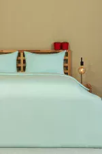 Nevresim Takımı, Sakura Saten - %100 Pamuk - Tüm Ölçüler - Görsel 9