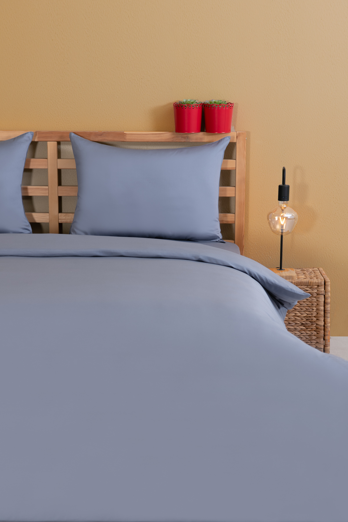 Nevresim Takımı, Sakura Saten - %100 Pamuk - Tüm Ölçüler - Görsel 3