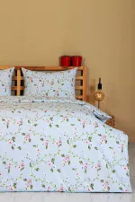 Nevresim Takımı, Sakura Çiçek Yolu  - %100 Pamuk - Tüm Ölçüler - Görsel 4