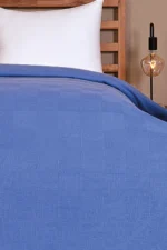 Pike, Tarla Desen Gece Mavisi - %100 Pamuk - Tüm Ölçüler - Görsel 4