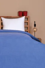 Pike, Tarla Desen Gece Mavisi - %100 Pamuk - Tüm Ölçüler - Görsel 3