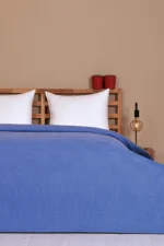 Pike, Tarla Desen Gece Mavisi - %100 Pamuk - Tüm Ölçüler
